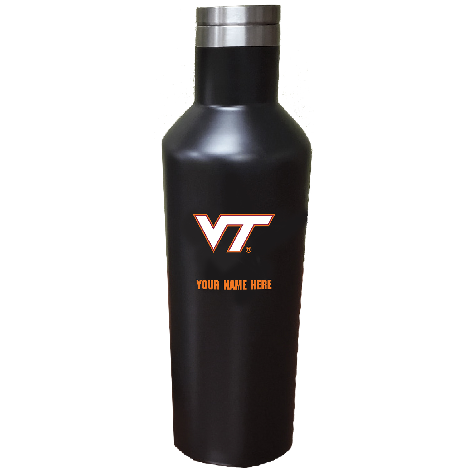 Virginia Tech Hokies 17oz. Personalized Stainless Steel Infinity Bottle