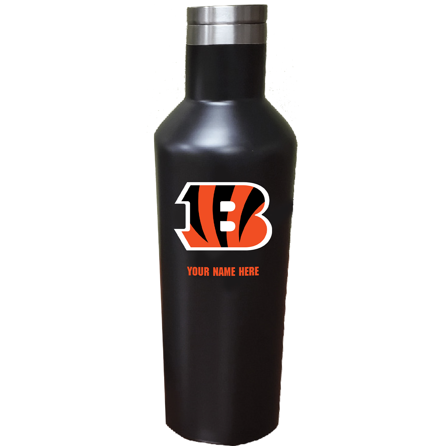 Cincinnati Bengals 17oz. Personalized Stainless Steel Infinity Bottle