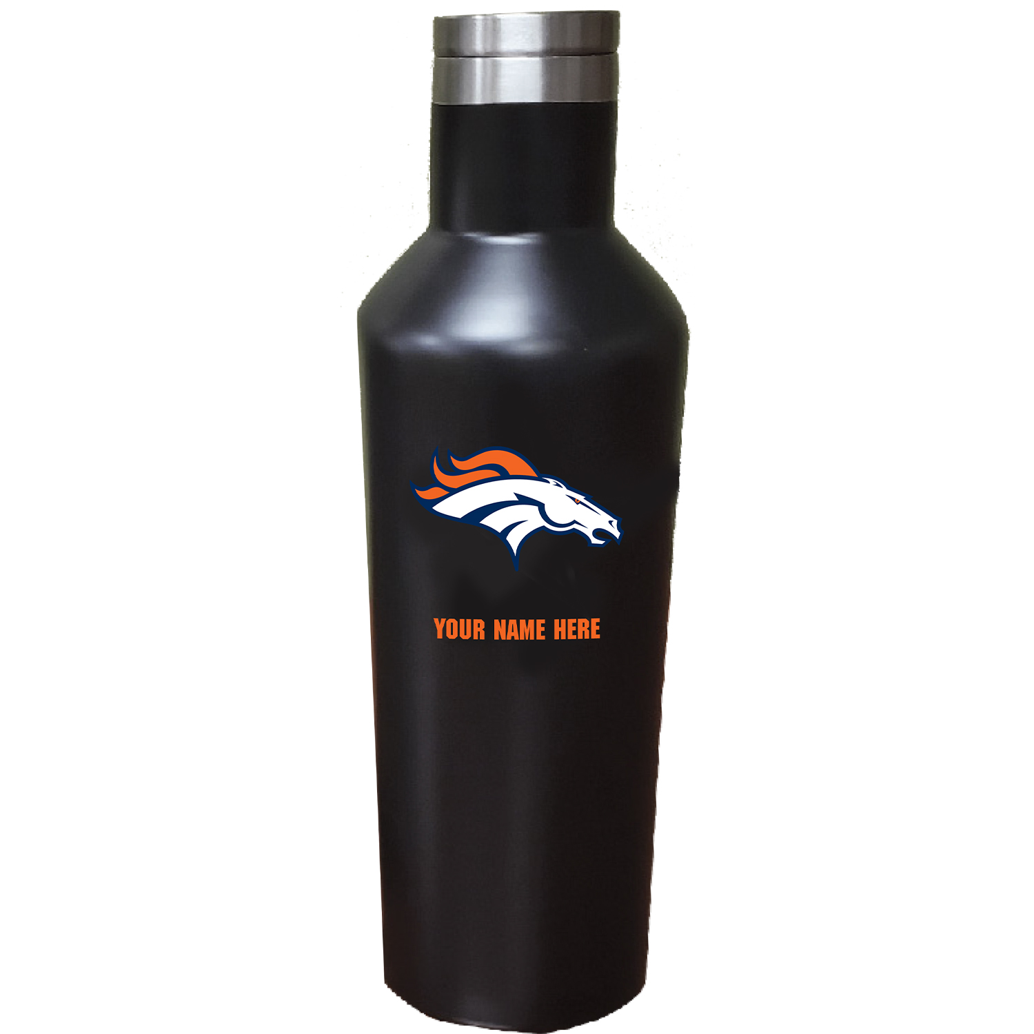Denver Broncos 17oz. Personalized Stainless Steel Infinity Bottle