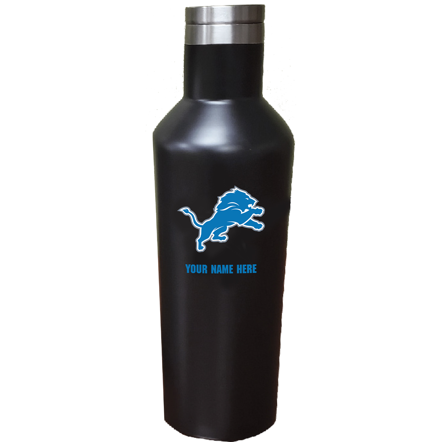 Detroit Lions 17oz. Personalized Stainless Steel Infinity Bottle