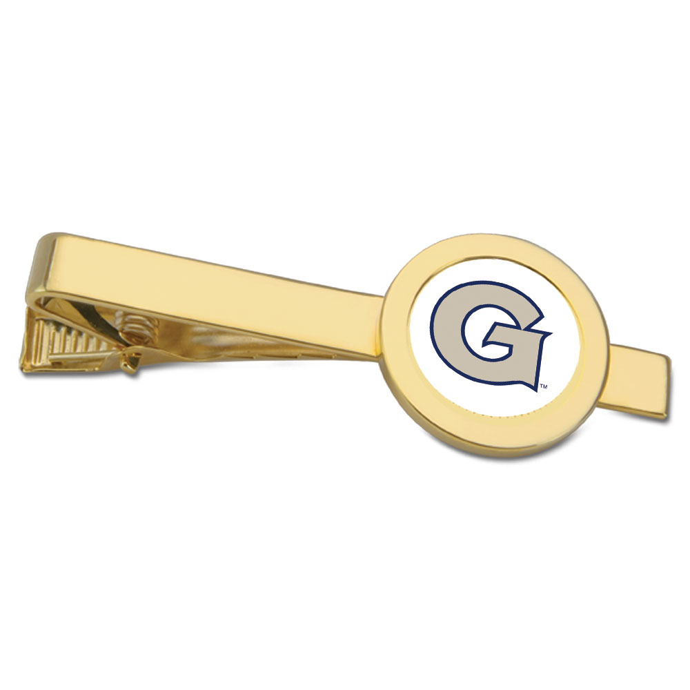 Gold Georgetown Hoyas Tie Bar