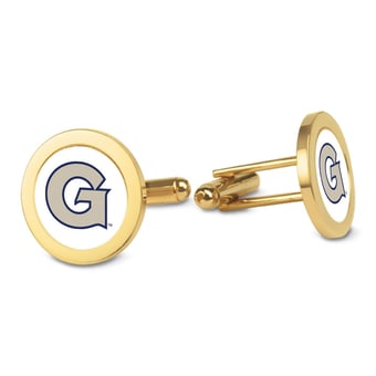 Gold Georgetown Hoyas Cufflinks