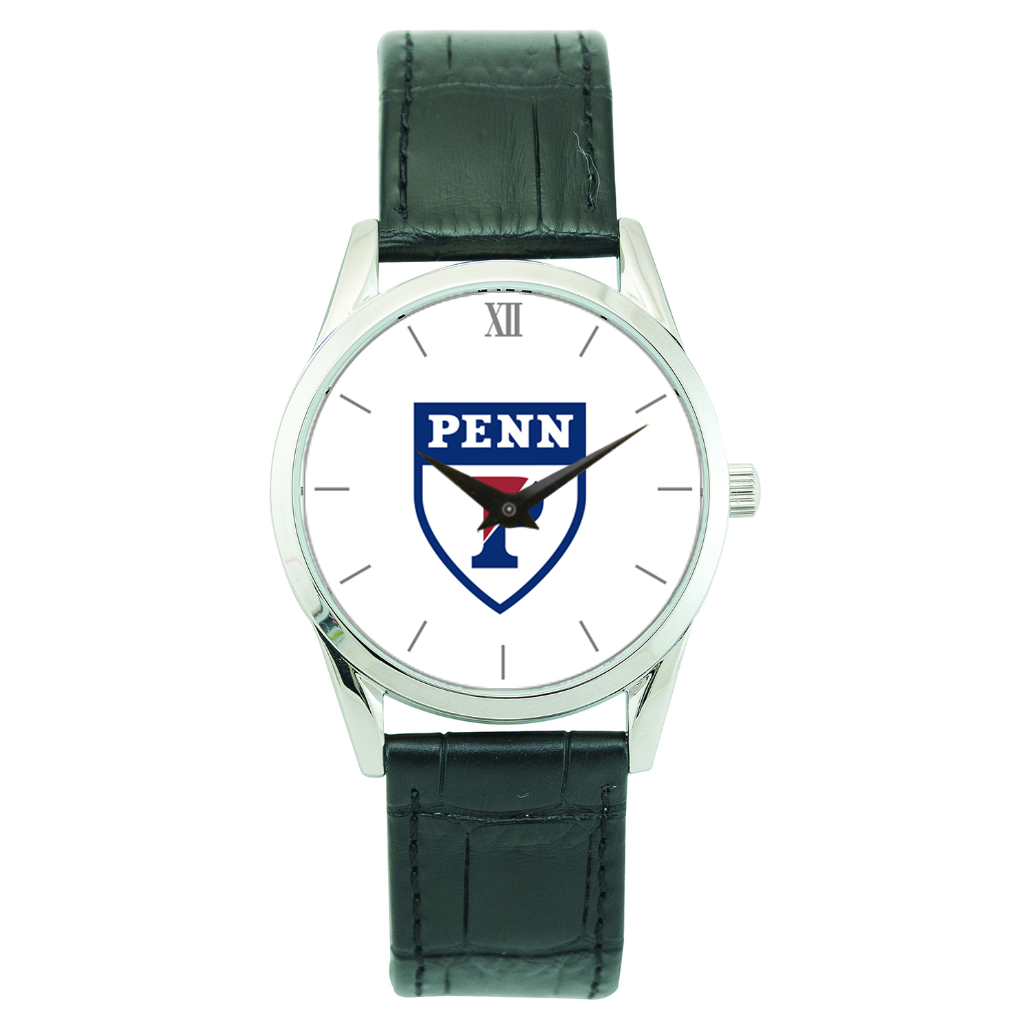Men's Silver Pennsylvania Quakers Stainless Steel Wristwatch