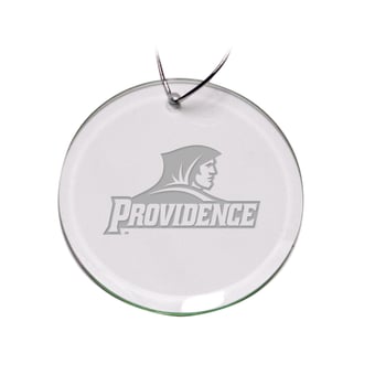 Providence Friars 3'' Glass Round Ornament