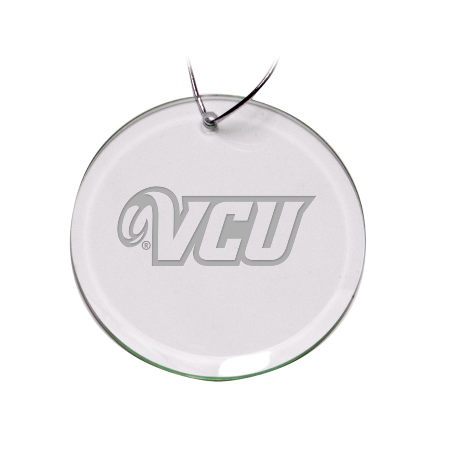 VCU Rams 3'' Glass Round Ornament