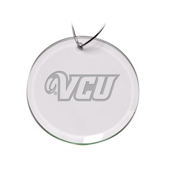 VCU Rams 3'' Glass Round Ornament
