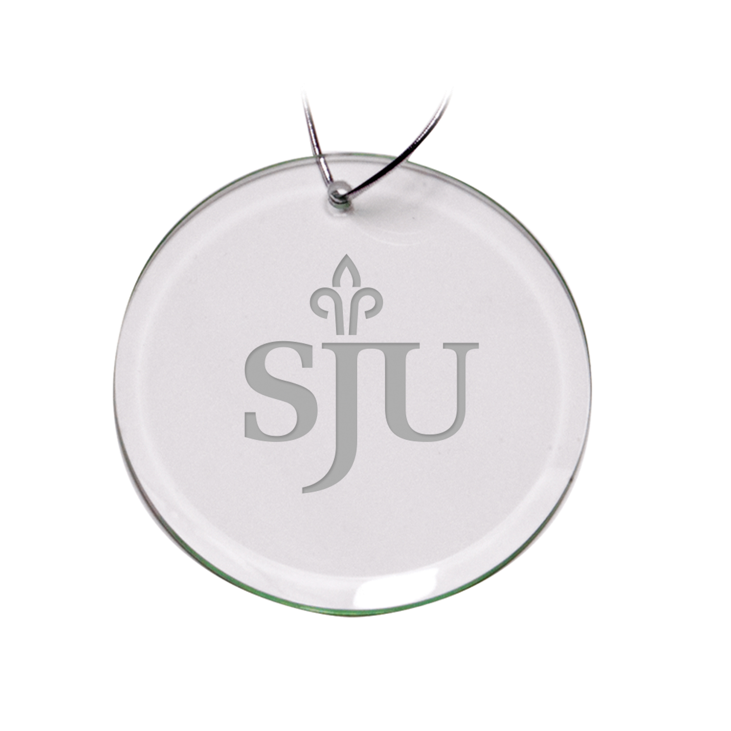 Saint Joseph's Hawks 3'' Glass Round Ornament