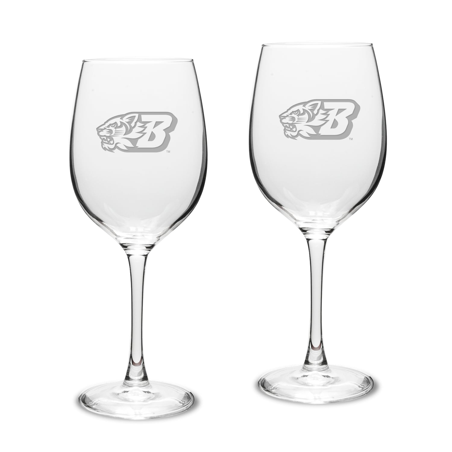 Binghamton Bearcats 16oz. 2-Piece Traditional White Wine Glass Set