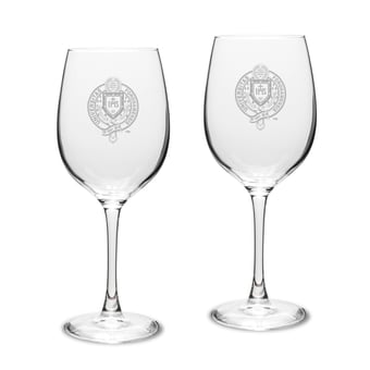 Fordham Rams Team 16oz. 2-Piece Traditional White Wine Glass Set