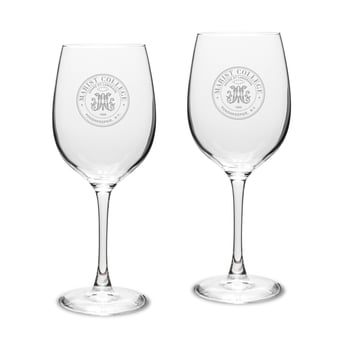 Marist Red Foxes Team 16oz. 2-Piece Traditional White Wine Glass Set