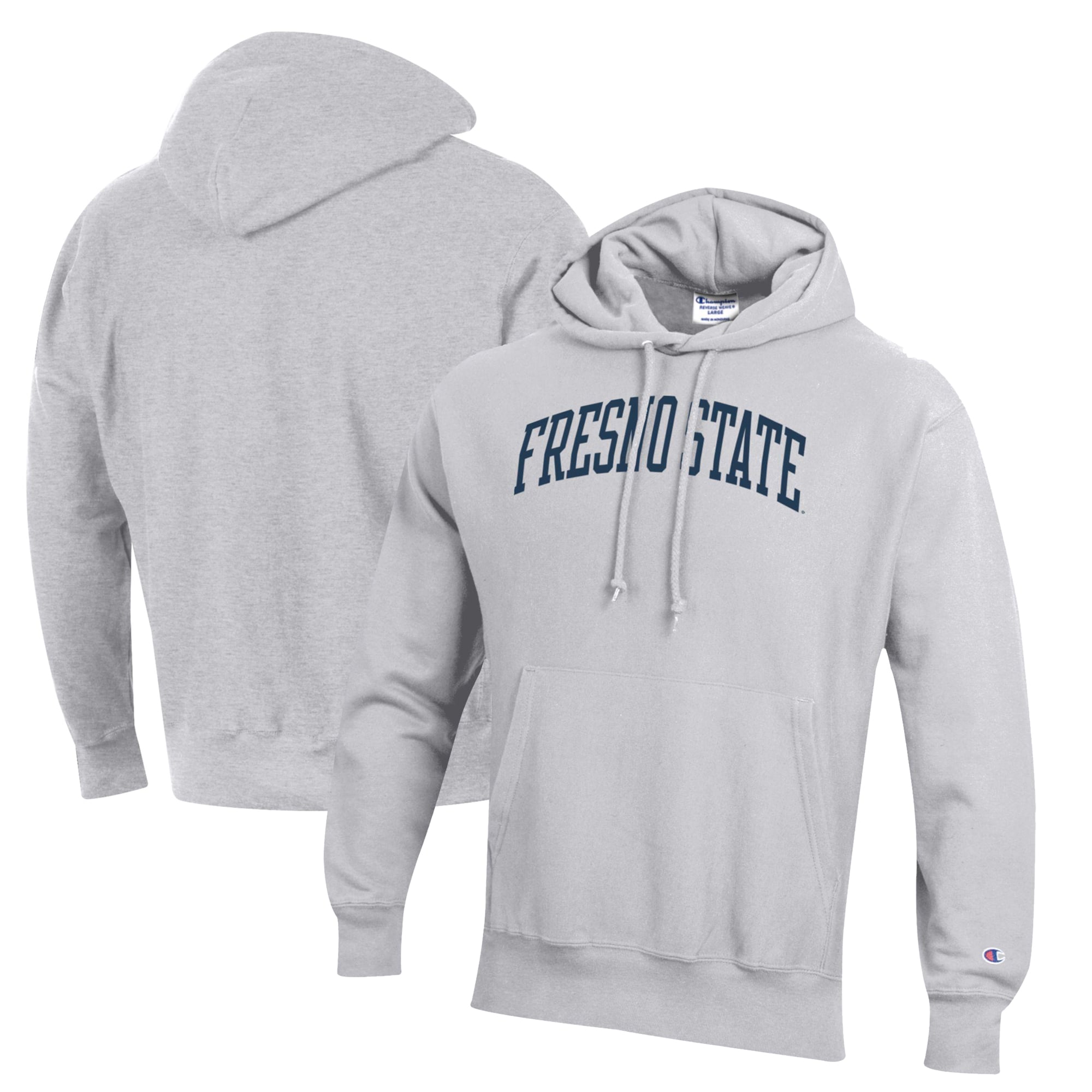 Men's Champion Gray Fresno State Bulldogs Reverse Weave Pullover Hoodie