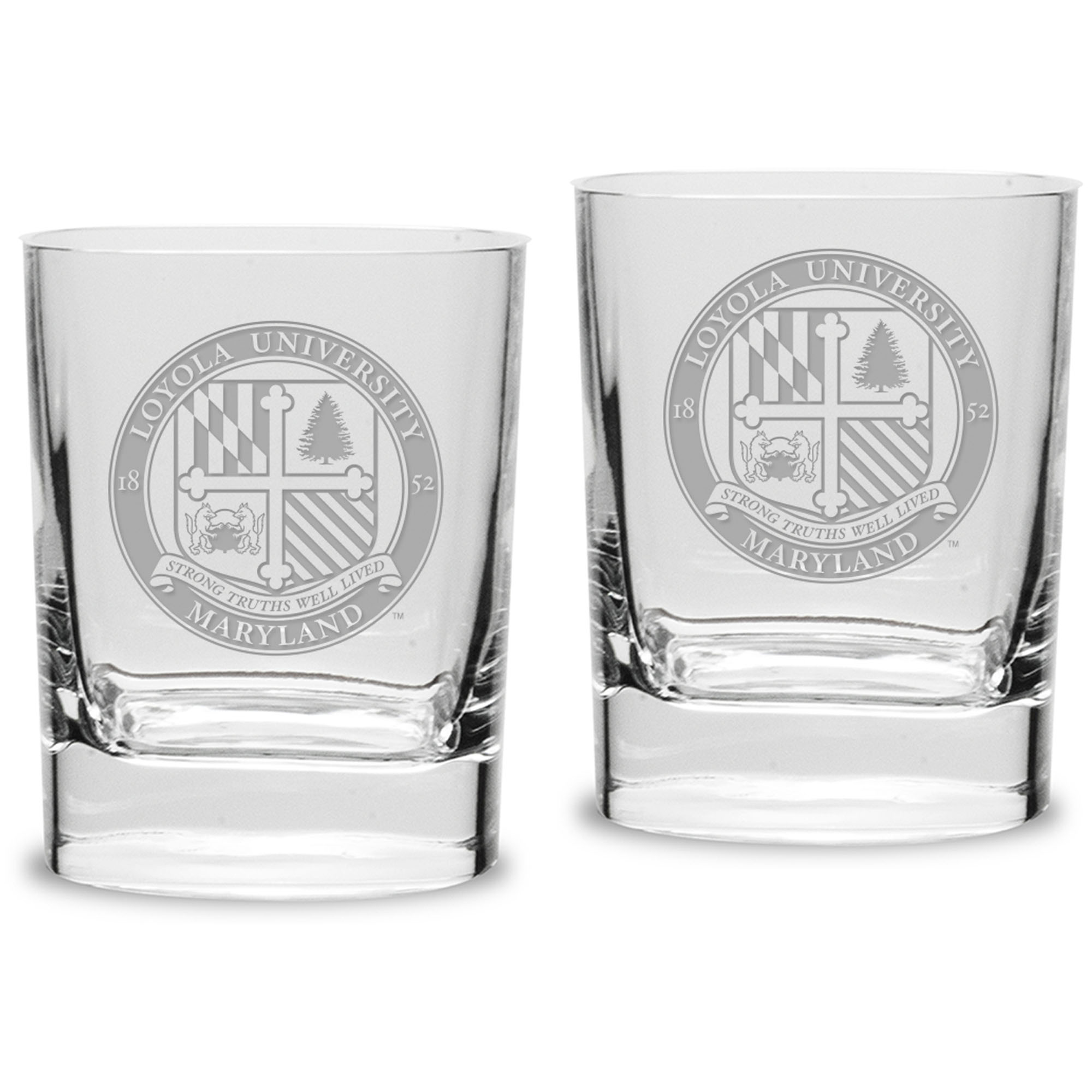 Loyola Greyhounds 11.75 oz. 2-Piece Square Double Old Fashion Glass Set Loyola Greyhounds 11.75 oz. 2-Piece Square Double Old Fashion Glass Set