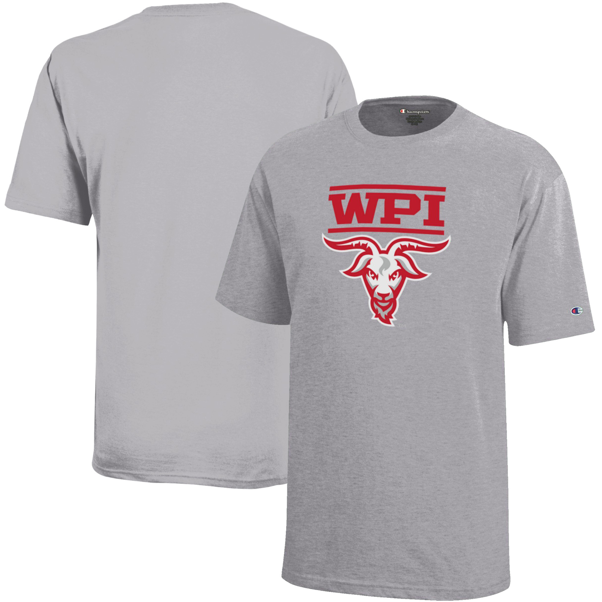 Youth Champion Gray Worcester Polytechnic Institute Engineers Jersey T-Shirt