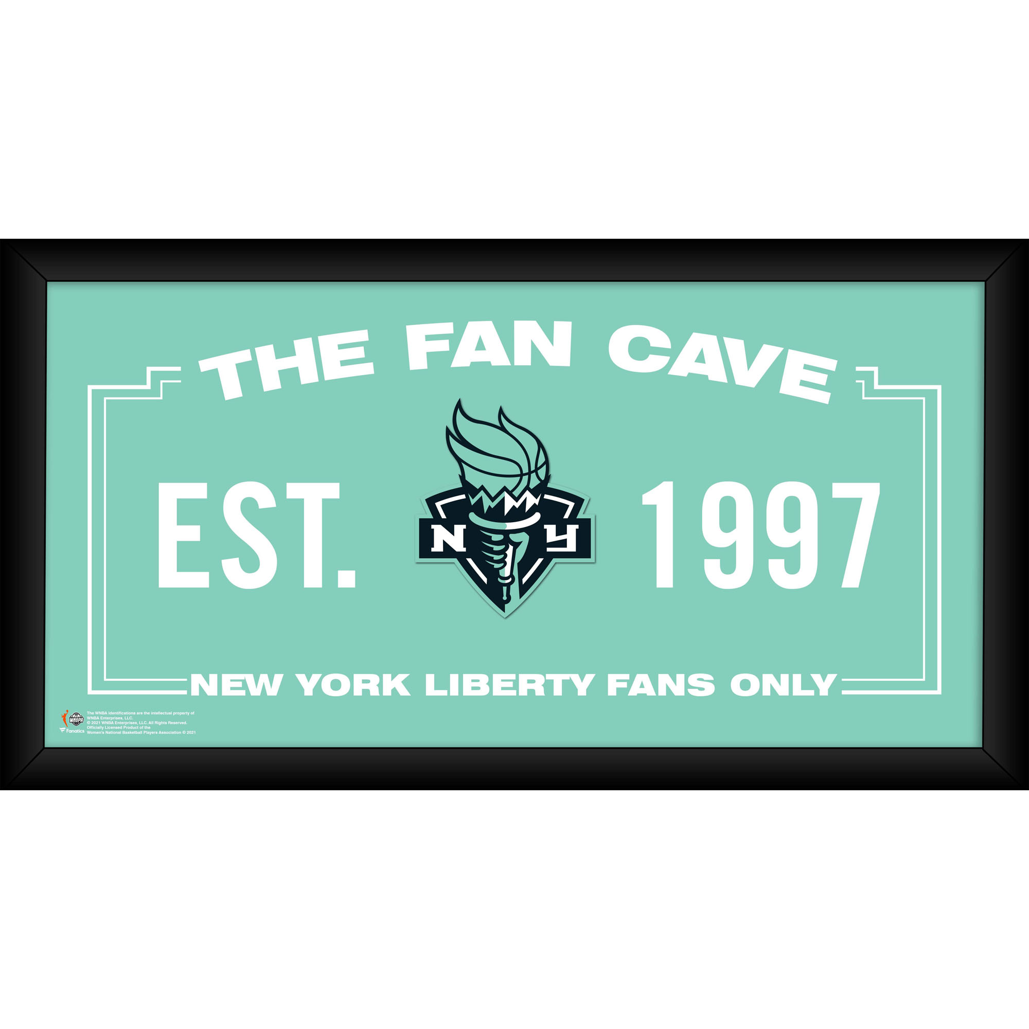 New York Liberty Framed 10″ x 20″ Fan Cave Collage New York Liberty Framed 10″ x 20″ Fan Cave Collage