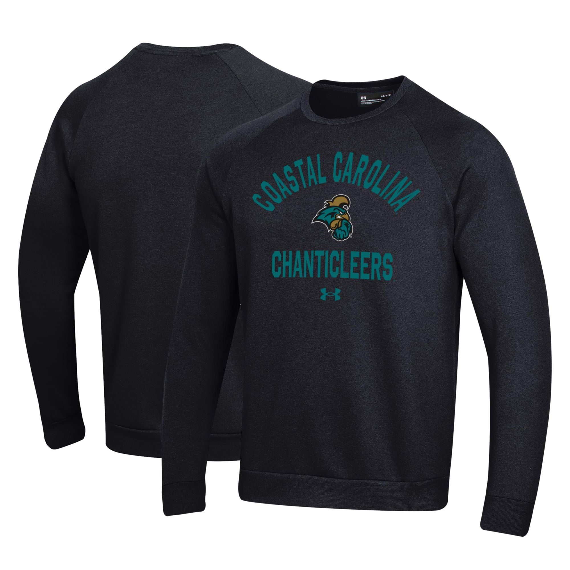 Men's Under Armour Black Coastal Carolina Chanticleers All Day Fleece Pullover Sweatshirt