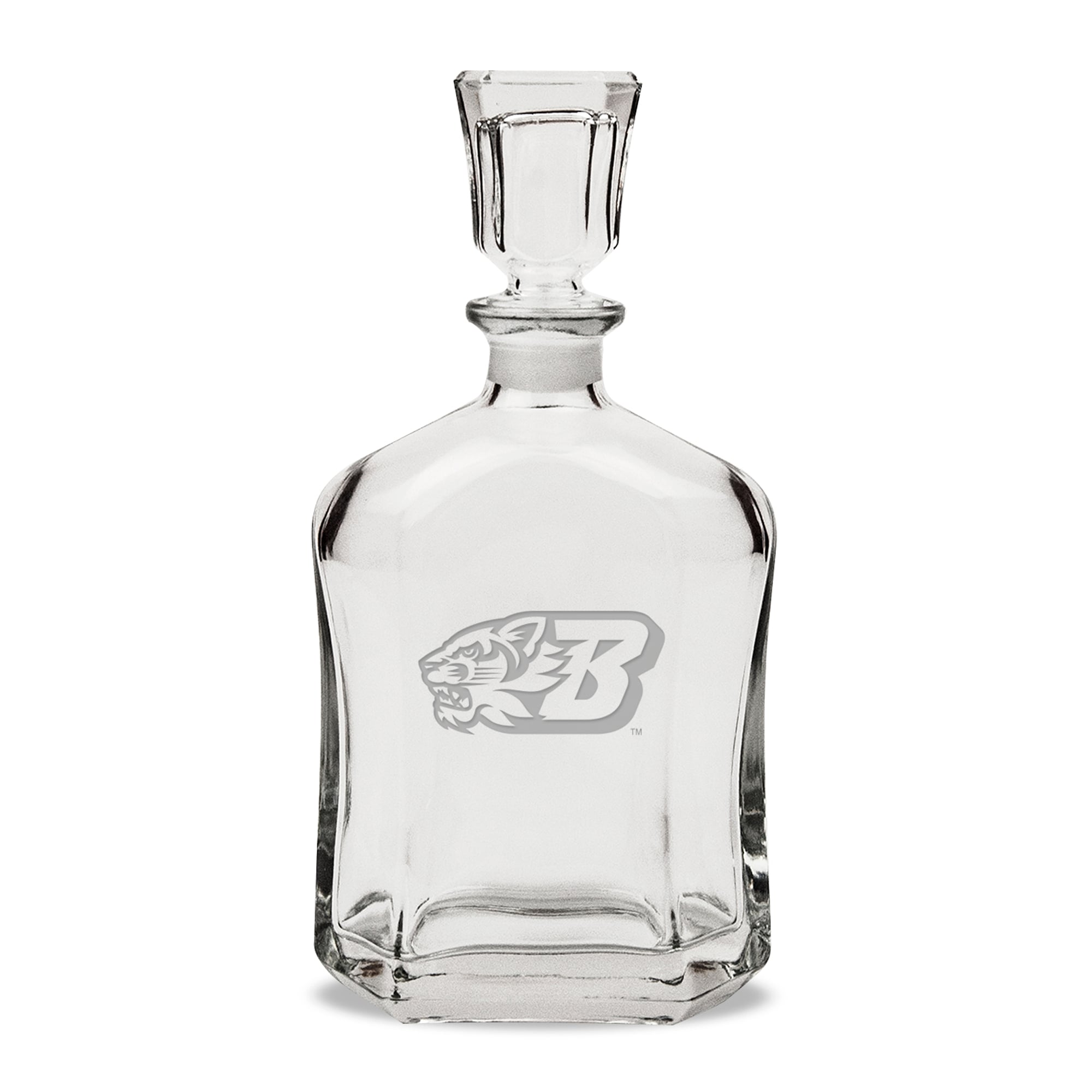 Binghamton Bearcats 23.75oz. Crystal Whisky Decanter