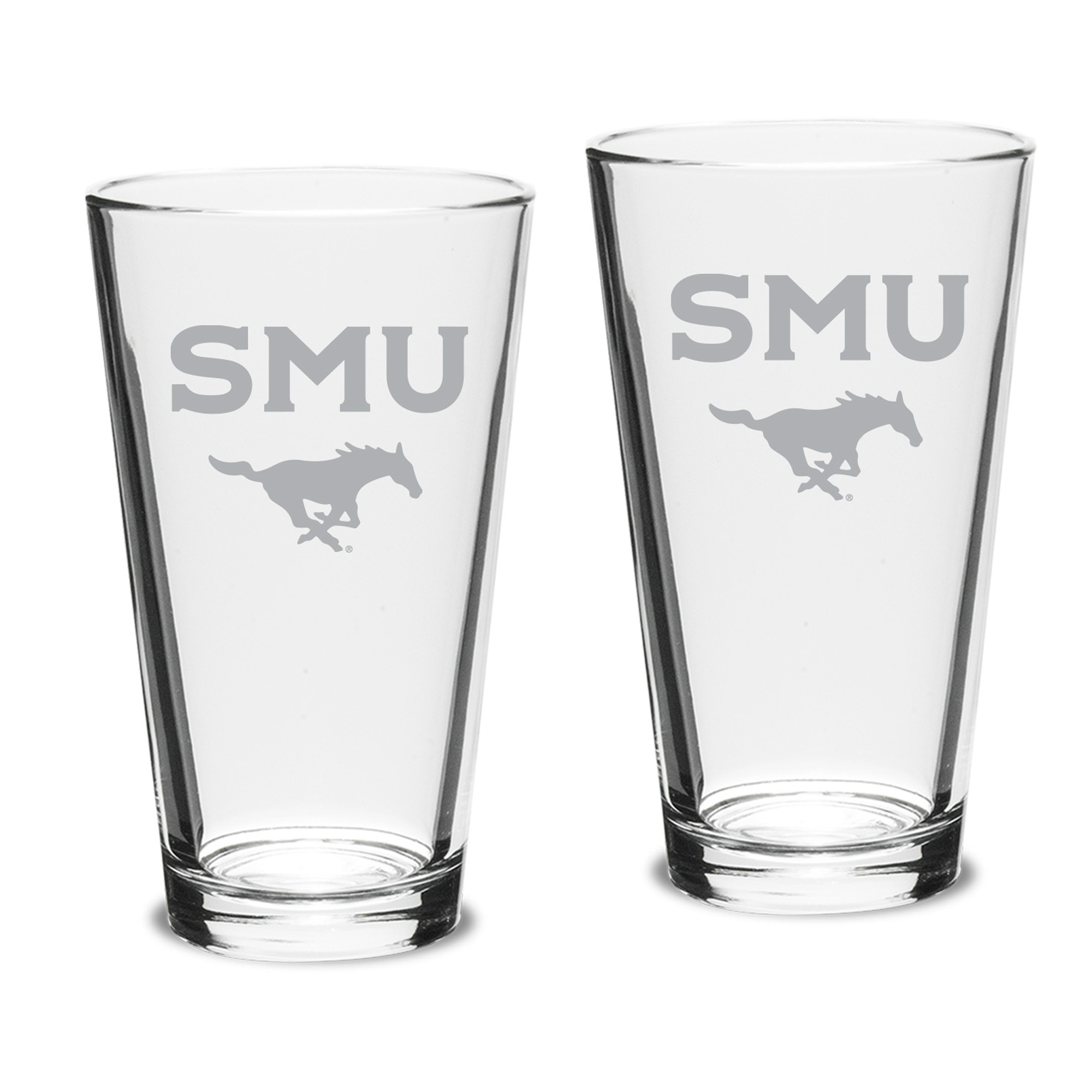 SMU Mustangs 16oz. 2-Piece Classic Pub Glass Set