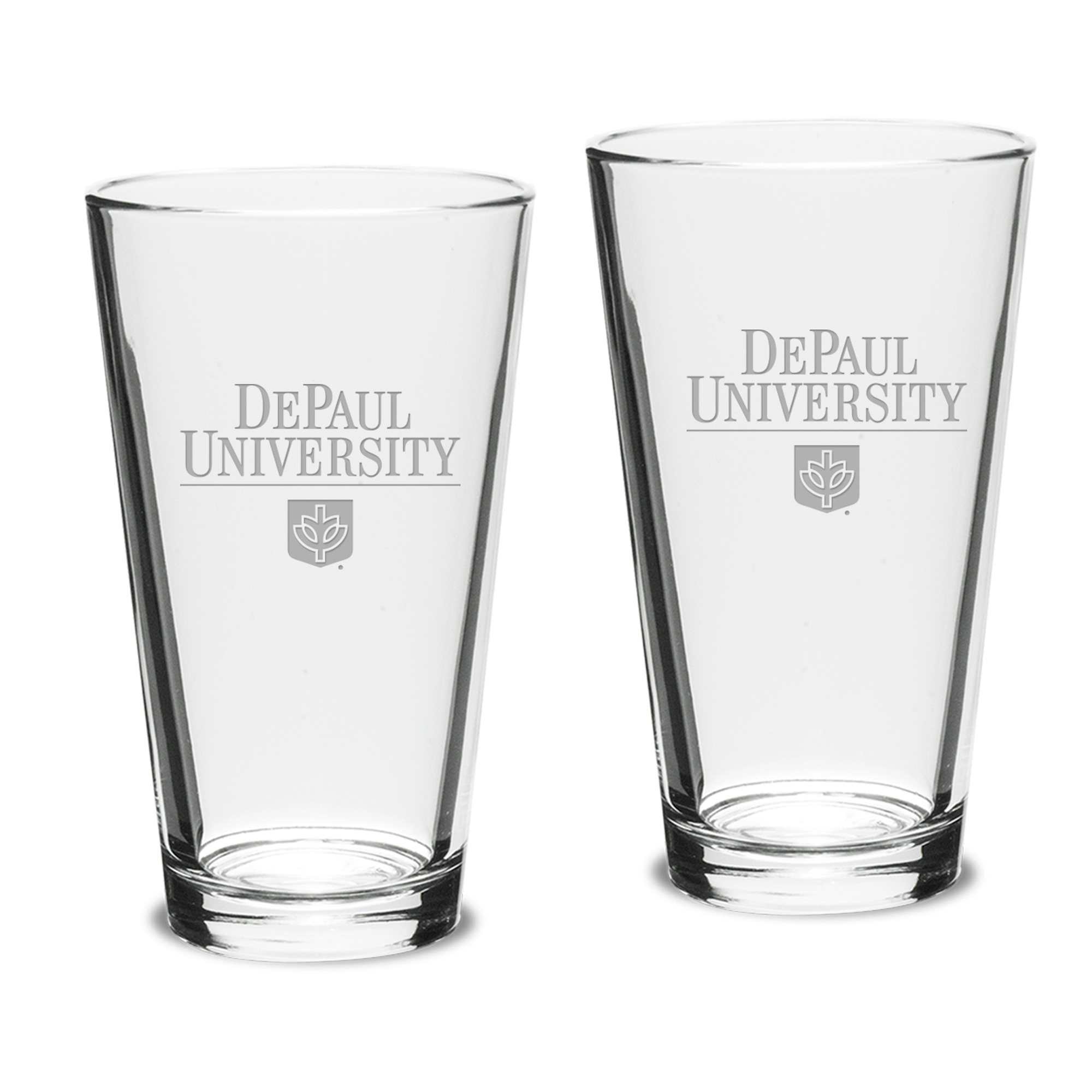 DePaul Blue Demons 16oz. 2-Piece Classic Pub Glass Set DePaul Blue Demons 16oz. 2-Piece Classic Pub Glass Set
