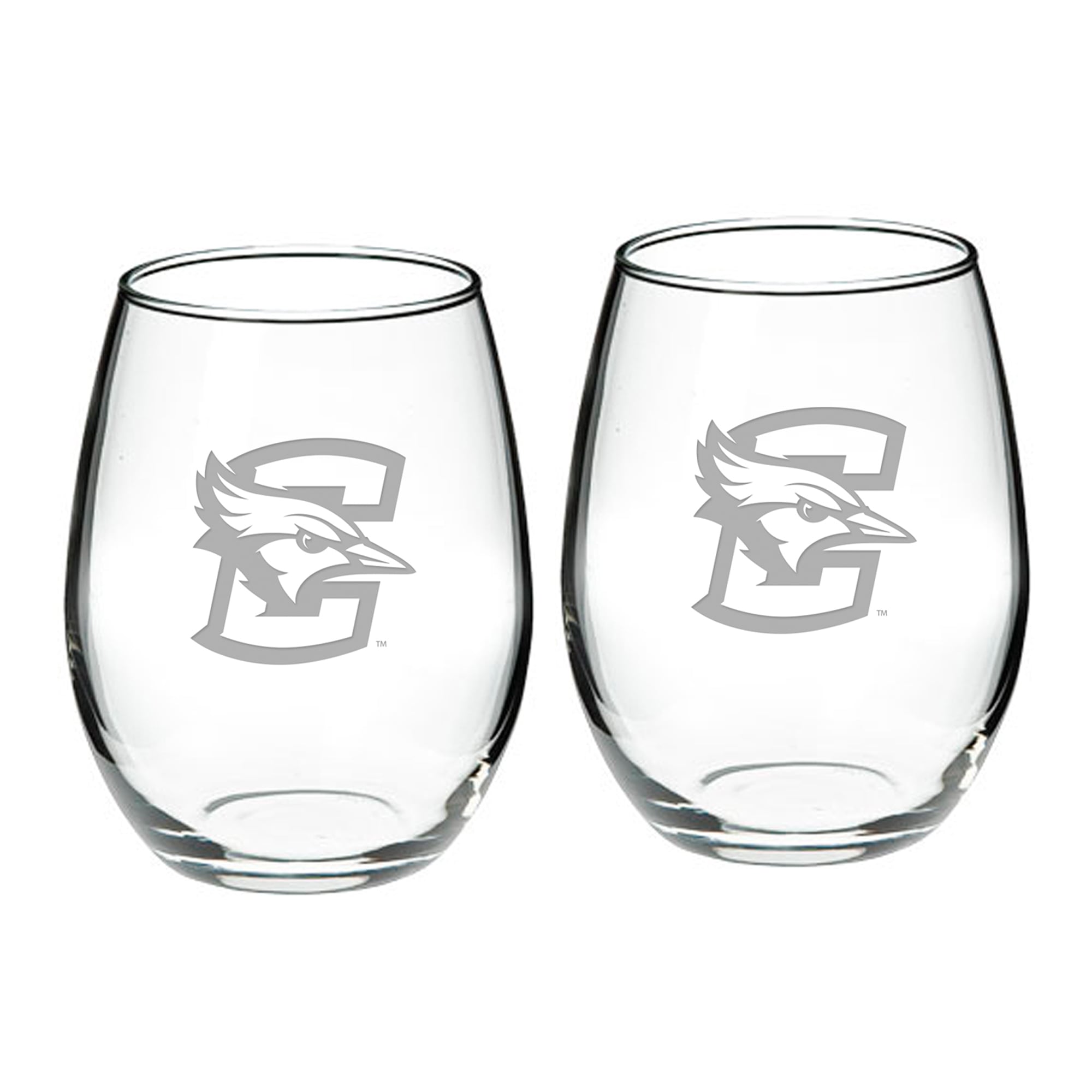 Creighton Bluejays 21oz. 2-Piece Stemless Wine Glass Set