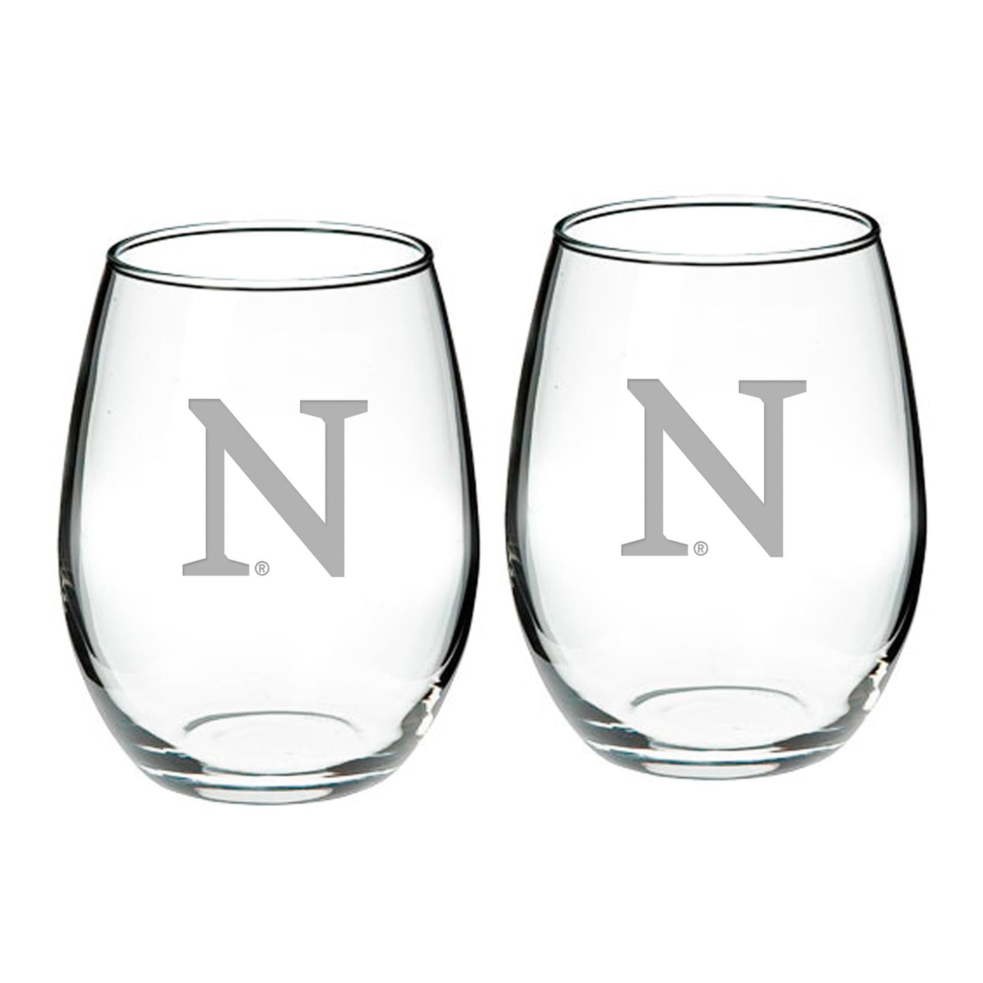 Northwestern Wildcats 21oz. 2-Piece Stemless Wine Glass Set