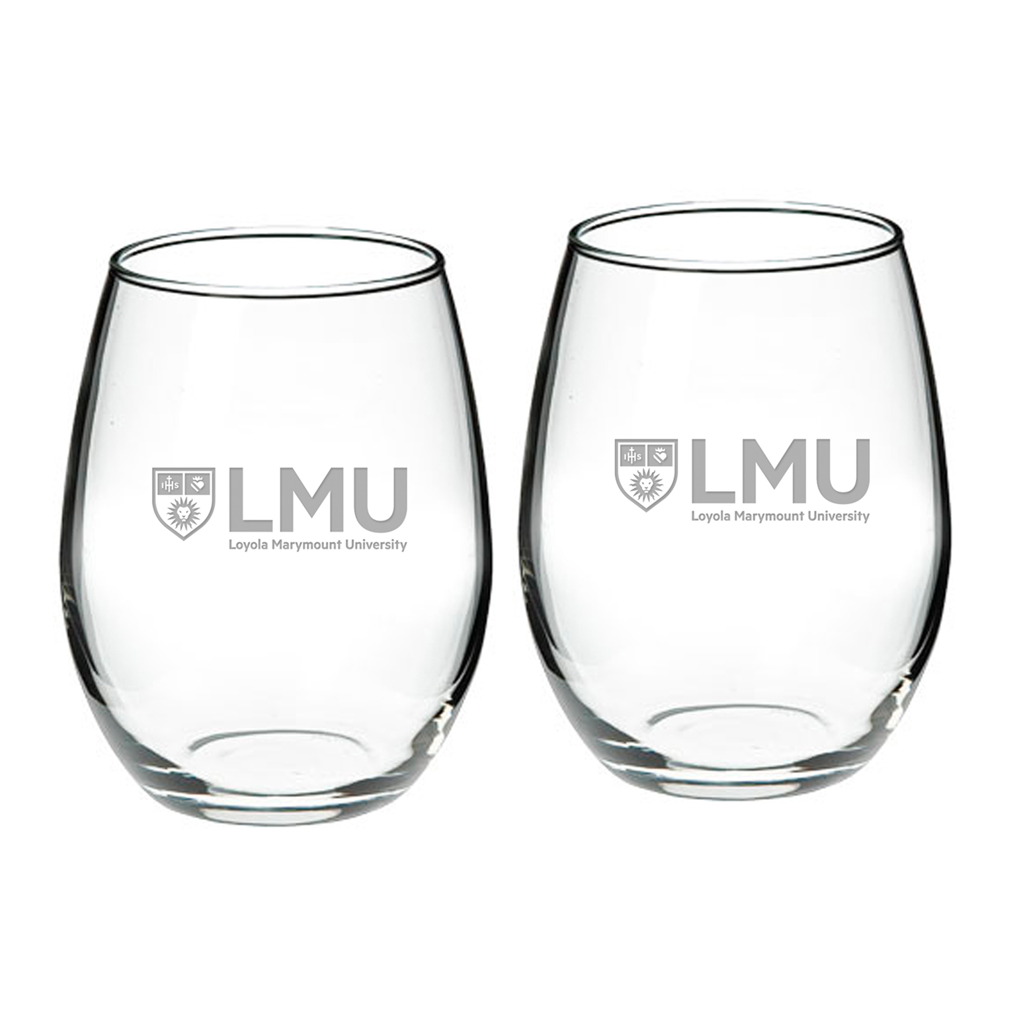 Loyola Marymount Lions 21oz. 2-Piece Stemless Wine Glass Set