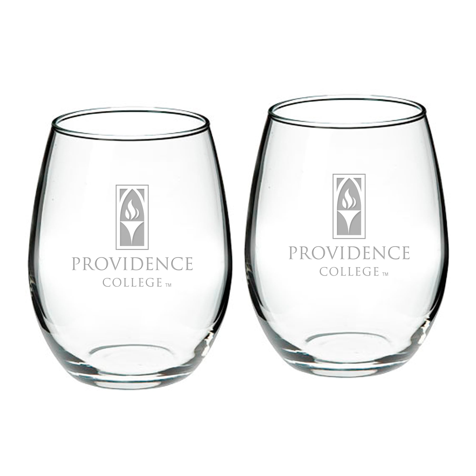 Providence Friars Team 21oz. 2-Piece Stemless Wine Glass Set