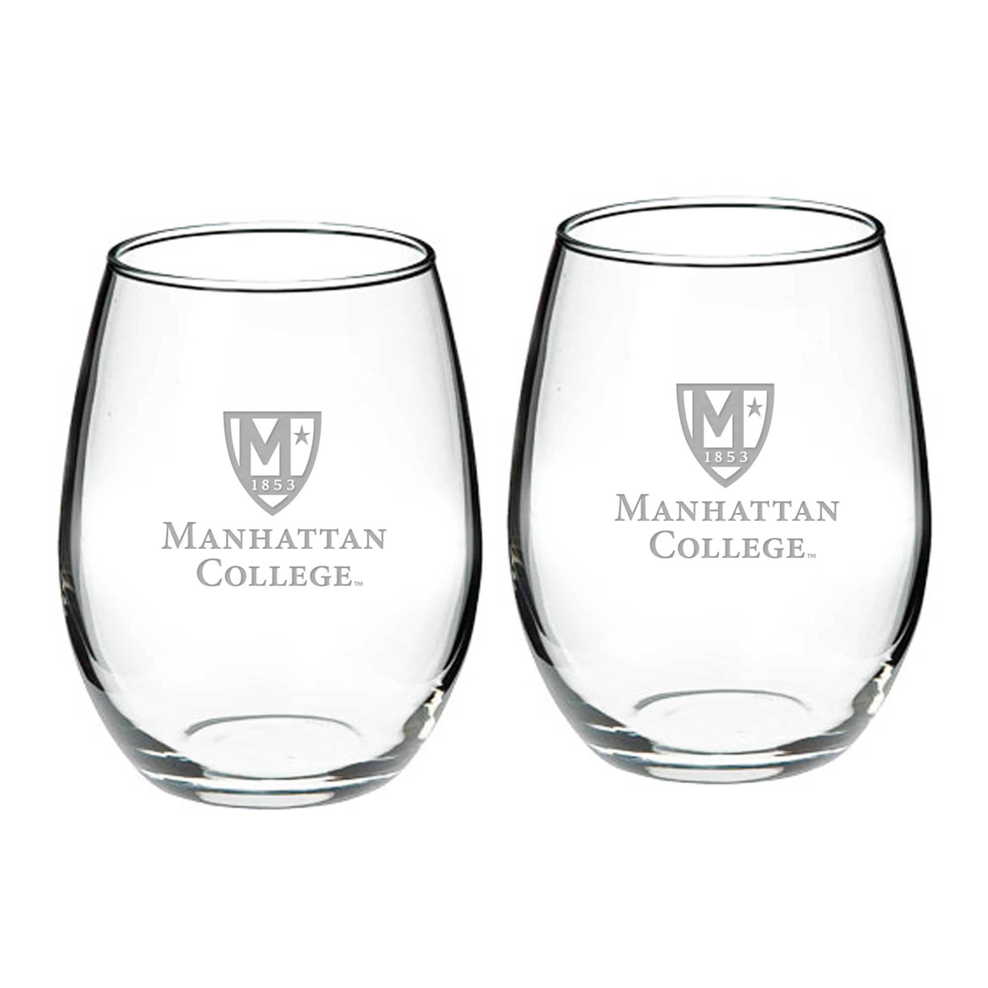 Manhattan Jaspers 21oz. 2-Piece Stemless Wine Glass Set