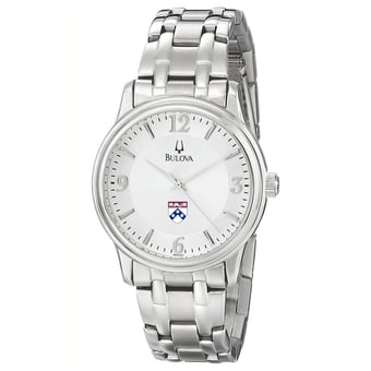 Men's Bulova  Silver Pennsylvania Quakers