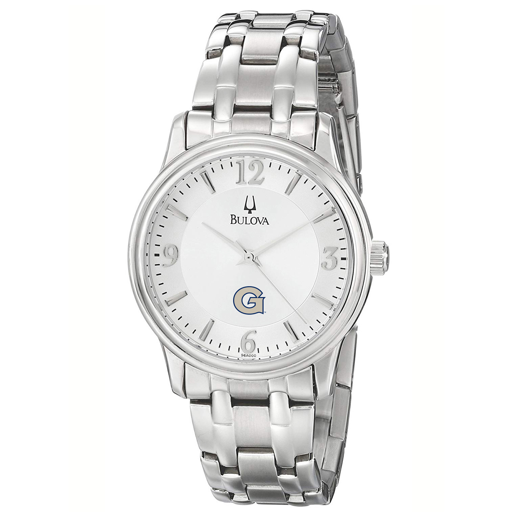 Men's Bulova  Silver Georgetown Hoyas
