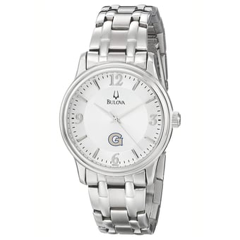 Men's Bulova  Silver Georgetown Hoyas