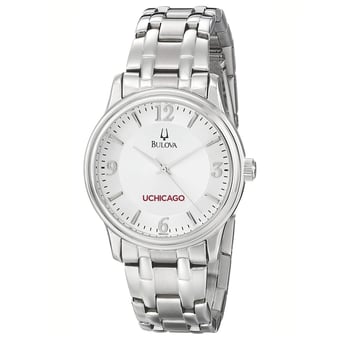 Men's Bulova  Silver UChicago Maroons