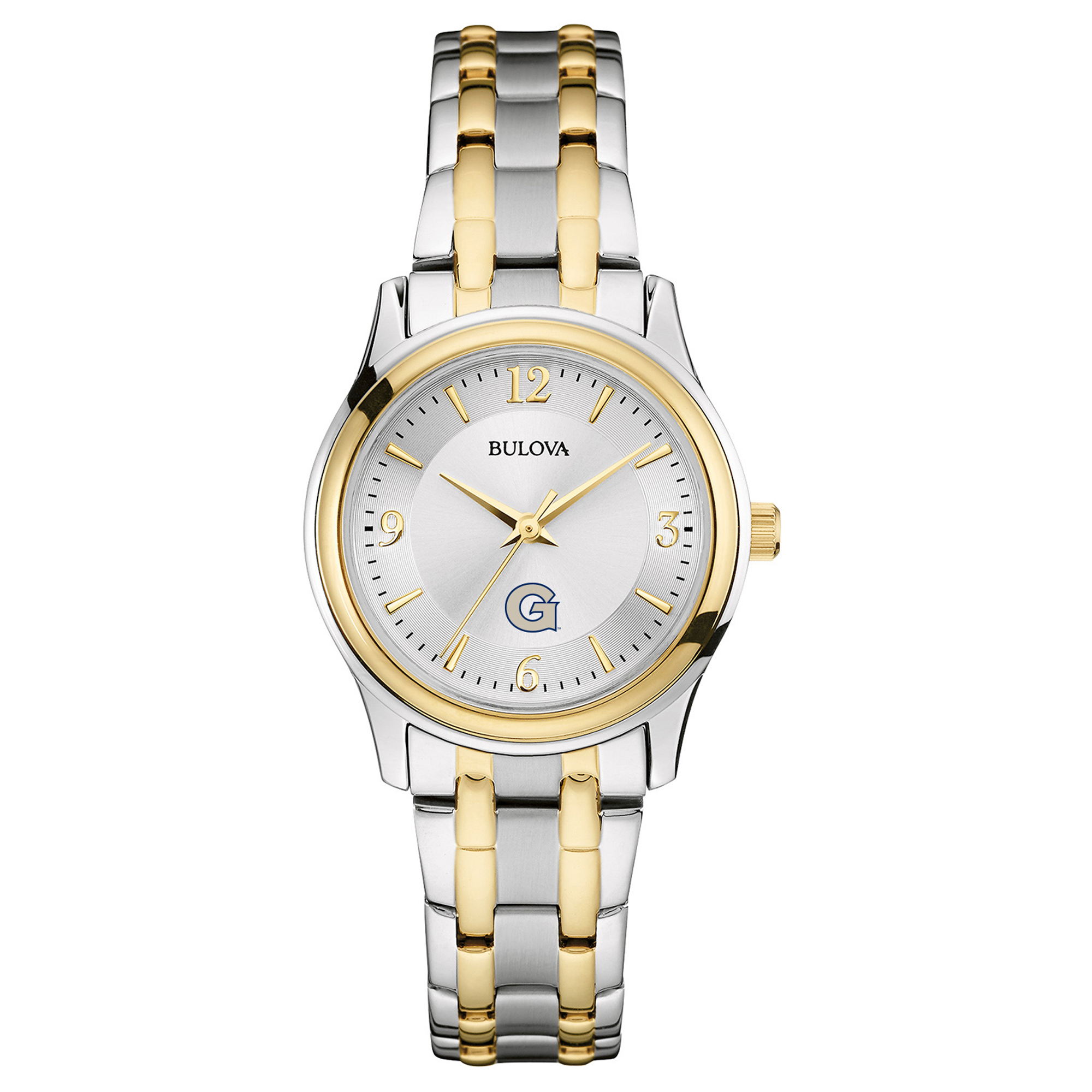 Women's Bulova Silver/Gold Georgetown Hoyas Classic Two-Tone Round Watch