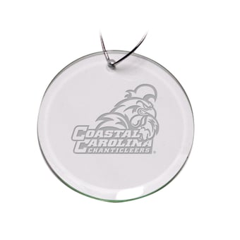Coastal Carolina Chanticleers 3'' Glass Round Ornament