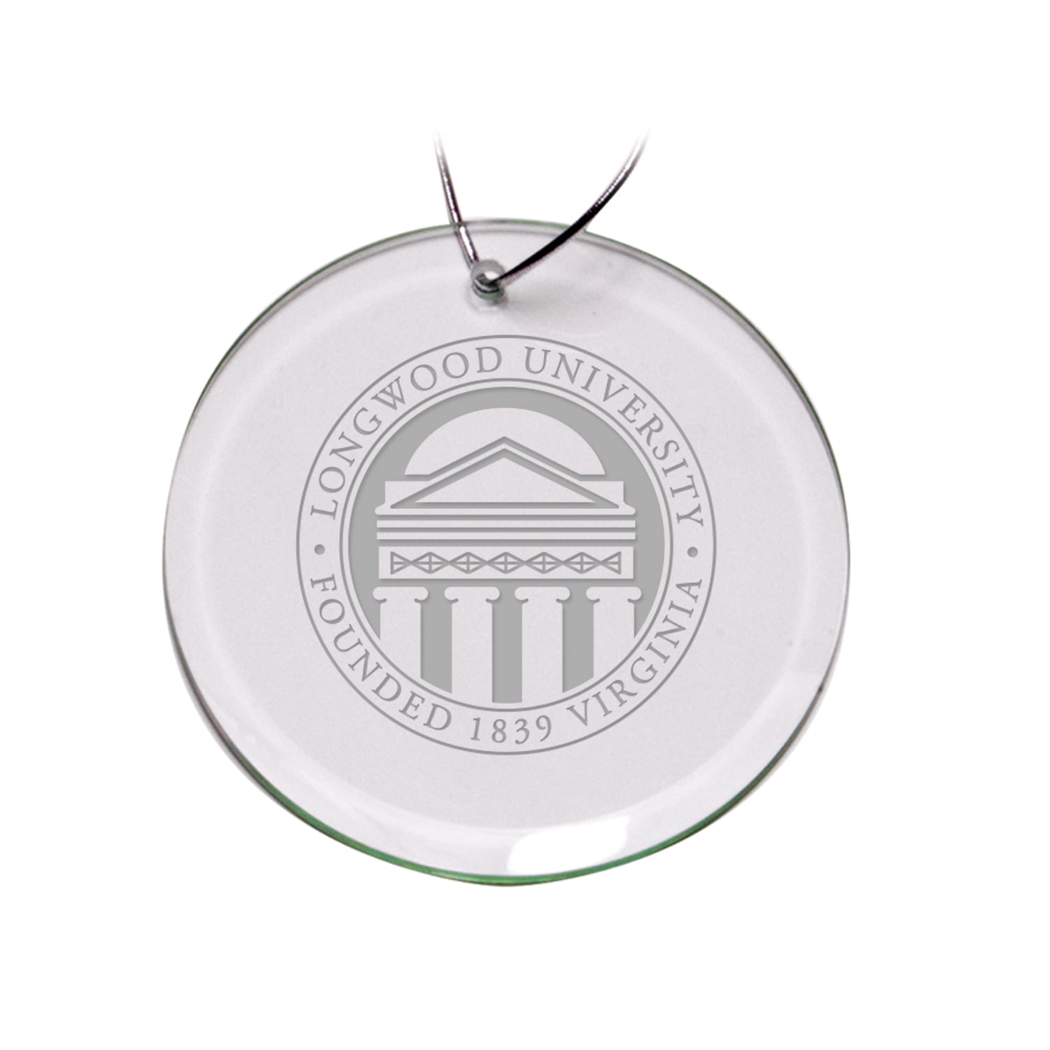 Longwood Lancers 3'' Glass Round Ornament