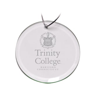 Trinity Bantams 3'' Glass Round Ornament