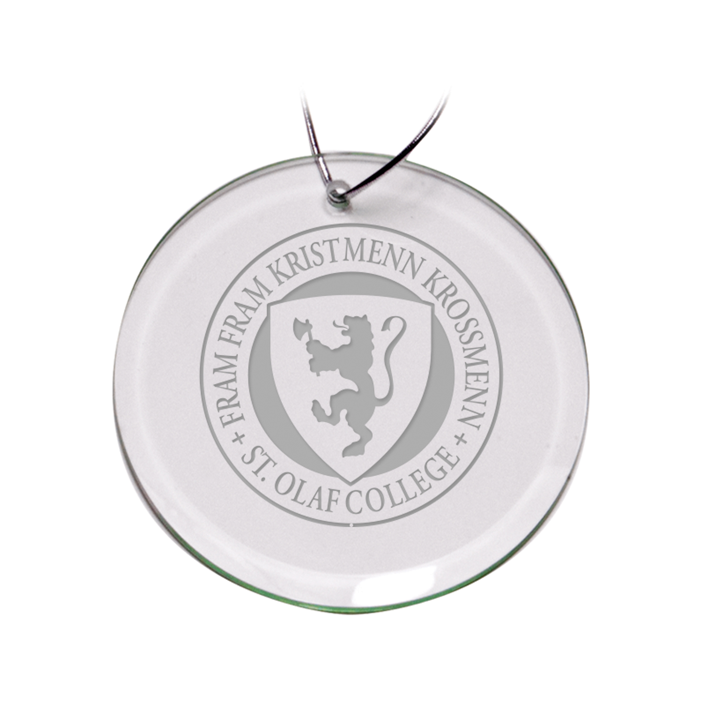 St. Olaf Oles 3'' Glass Round Ornament