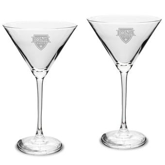 Iona University Gaels Two-Piece Traditional 10oz. Martini Glass Set