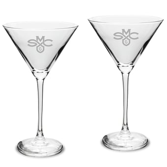 Saint Mary's Gaels Two-Piece Traditional 10oz. Martini Glass Set
