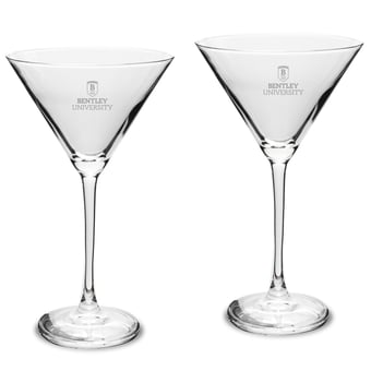 Bentley Falcons Two-Piece Traditional 10oz. Martini Glass Set