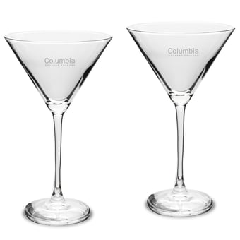 Columbia Renegades Two-Piece Traditional 10oz. Martini Glass Set
