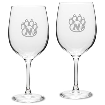 Northwest Missouri State Bearcats 19oz. 2-Piece Traditional Robusto Red Wine Table Glass Set