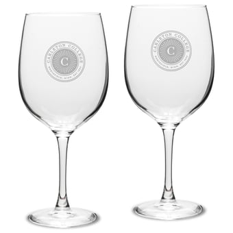 Carleton Knights 19oz. 2-Piece Traditional Robusto Red Wine Table Glass Set