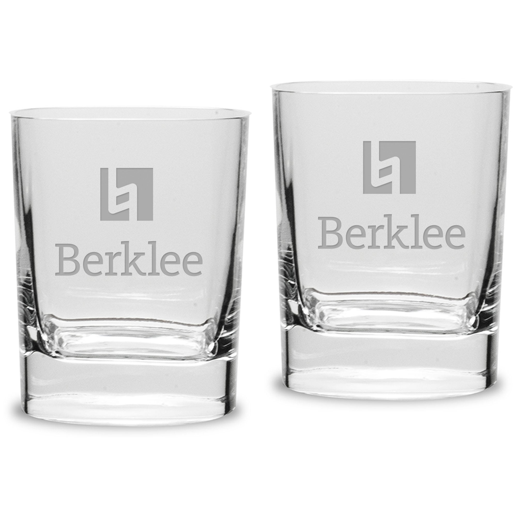 Berklee College of Music 11.75oz. Square Double Old Fashioned Glass Set