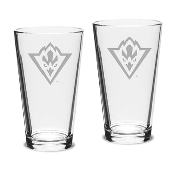 UNC Wilmington Seahawks 16oz. 2-Piece Classic Pub Glass Set