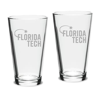 Florida Tech Panthers 16oz. 2-Piece Classic Pub Glass Set