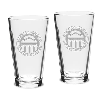 Longwood Lancers 16oz. 2-Piece Classic Pub Glass Set
