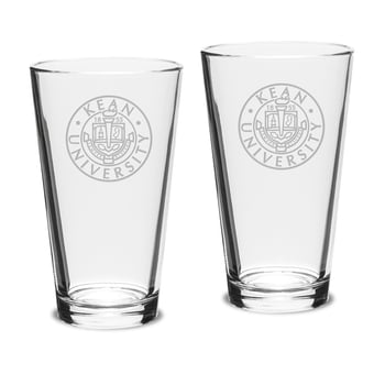 Kean University Cougars 16oz. 2-Piece Classic Pub Glass Set