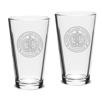 Roger Williams University 16oz. 2-Piece Classic Pub Glass Set