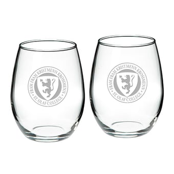 St. Olaf Oles 21oz. 2-Piece Stemless Wine Glass Set