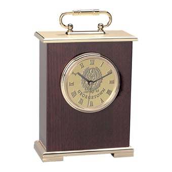 Gold Georgetown Hoyas Team Carriage Clock